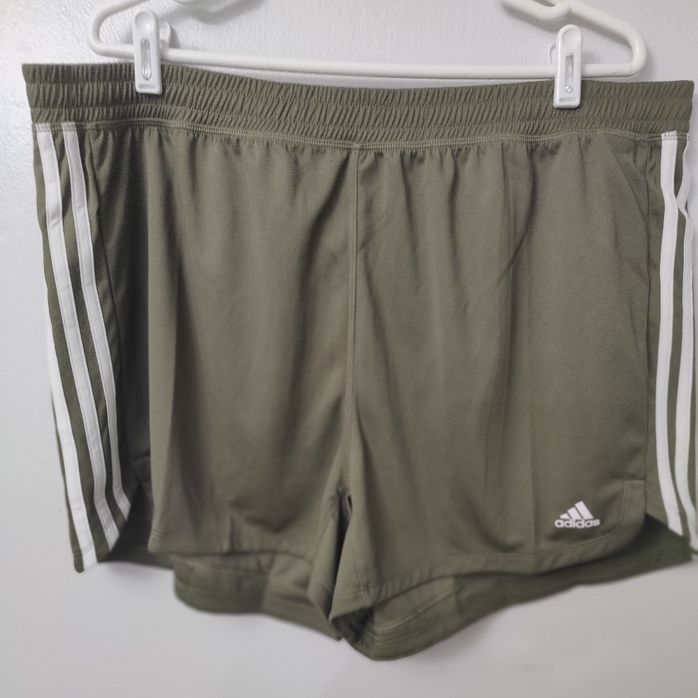 Adidas pacer 3sknit ps women's shorts size 2x